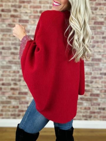 Women's V-neck Sequined Design Casual Sweater (Buy 2 Free Shipping)