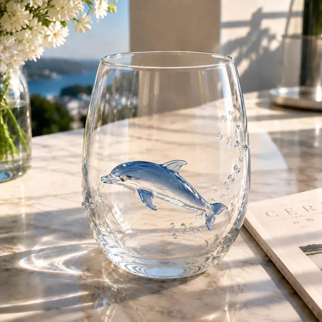 🔥HOT SALE🔥Last Day 49% OFF-🌊Artisanal Blue Ringed Octopus Glassware(300ml)