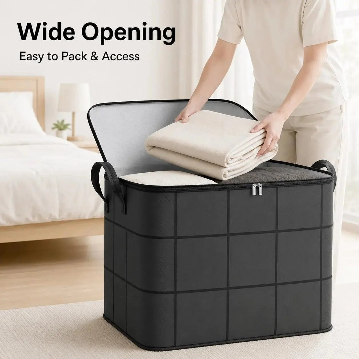 🔥HOT SALE🔥💥49% OFF Factory Clearance –📦Foldable Storage Tote – Waterproof, Dustproof, Big & Portable 🌟