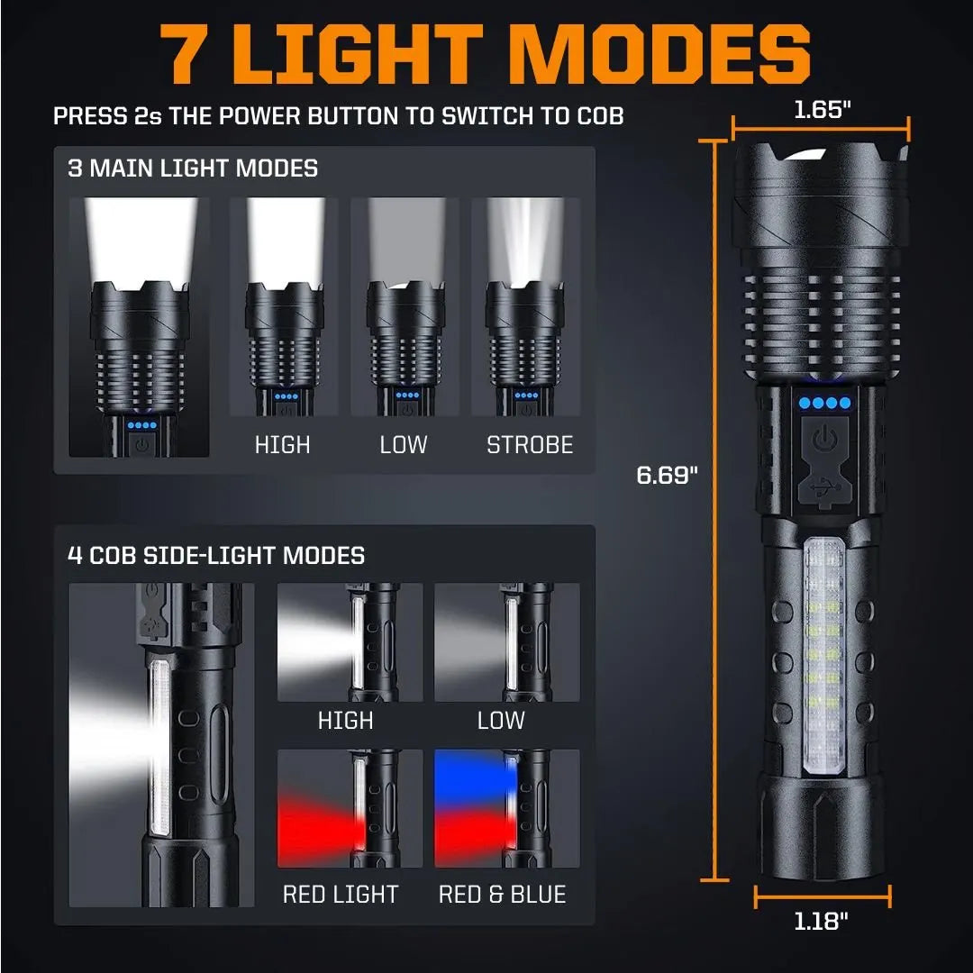 🔥HOT SALE 49% OFF🔥New Upgraded A70 Tactical LED Flashlight