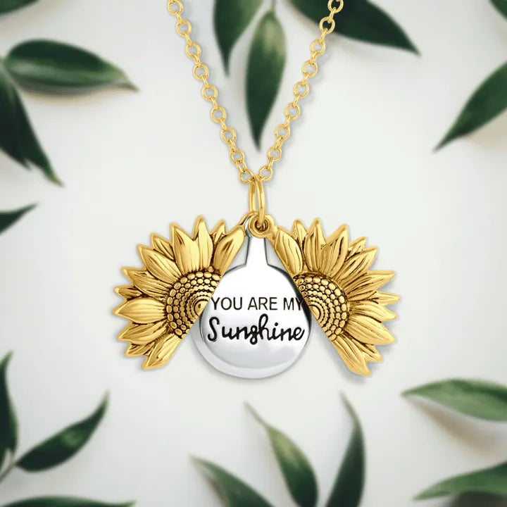 🔥Sunflower Necklace(Double-sided engraving)