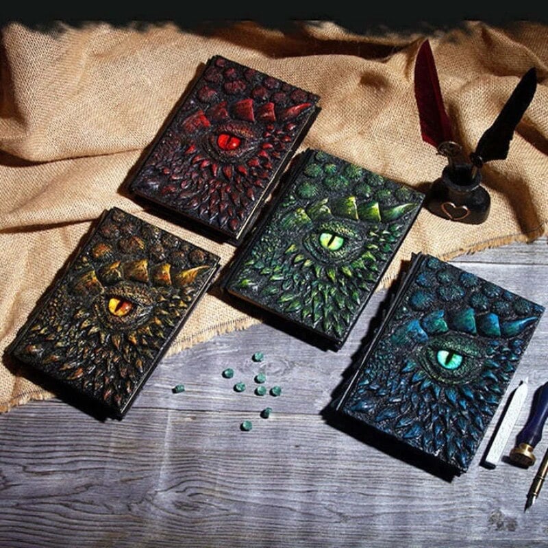 [Last Day 49% OFF]🐉GLORIOUS 3D DRAGON JOURNAL BOOK - HAND PAINTED