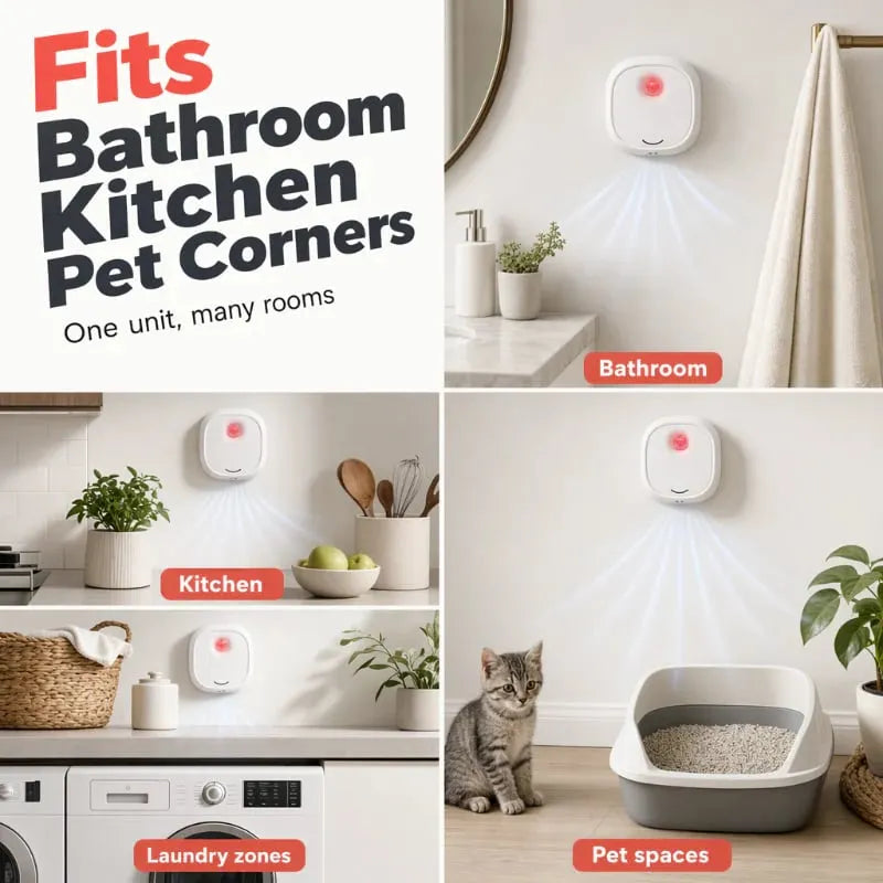 🎉🔥 49% OFF! 🌬️Say goodbye to unpleasant odors with it! Smart Quiet Pet Odor Eliminator