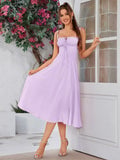 💐Ruched Bust Split Thigh Cami Dress