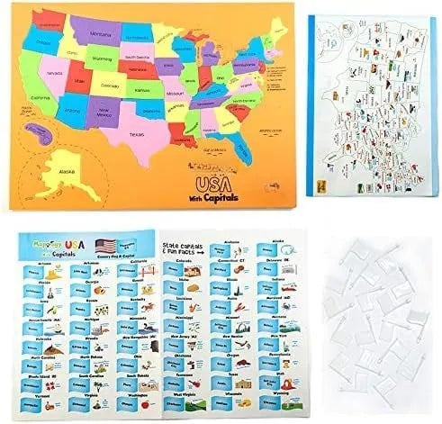 🔥HOT SALE🔥49% OFF - 🌍 World Map & USA Map Puzzle Set