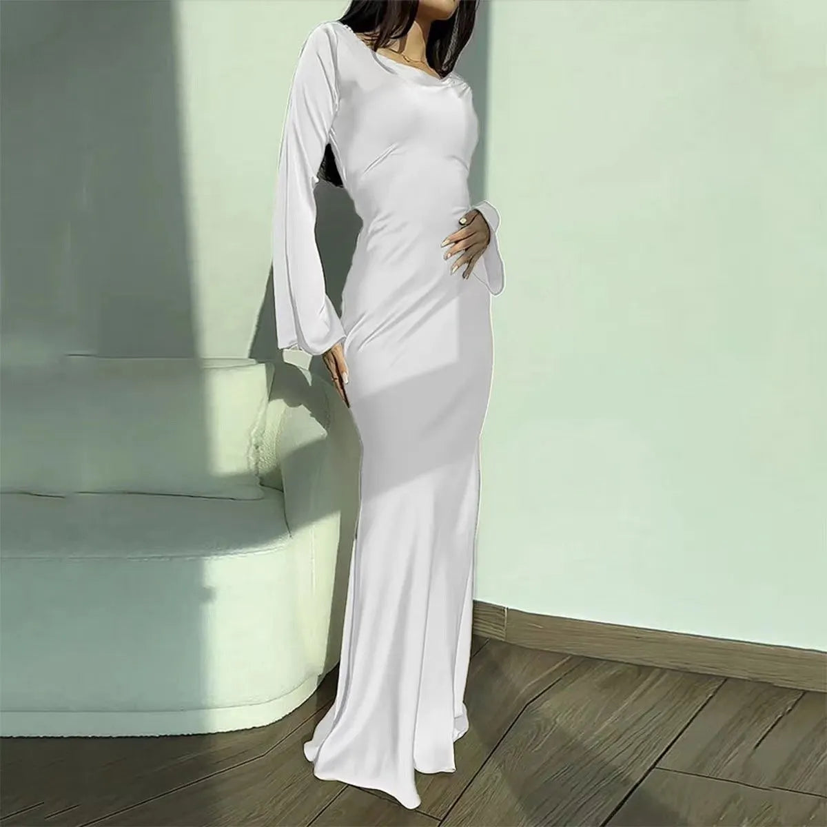 Comfy Long Sleeve Glam Dress💃