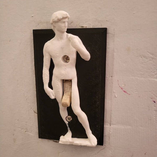 Funny Light Switch Cover - David Sculpture Switch Plate, Exquisite Humor