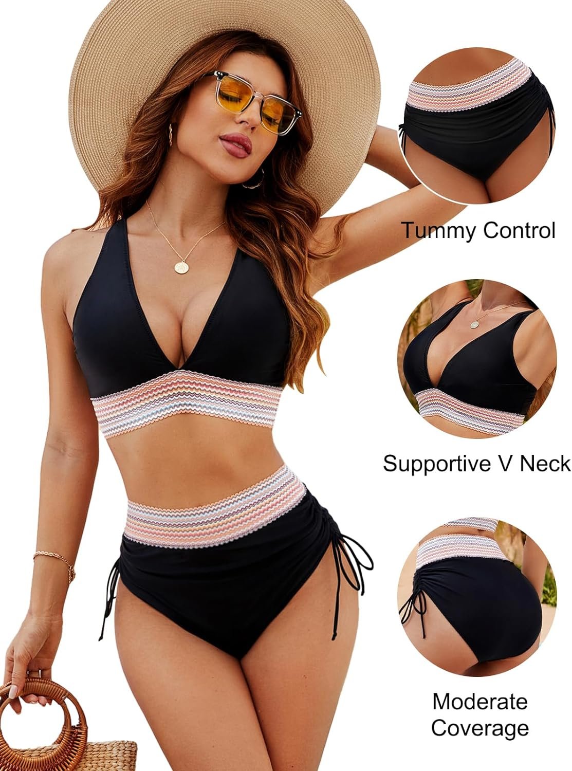 🔥 Summer-Ready: Flattering High-Waisted Tummy Control Bikini Sets 👙