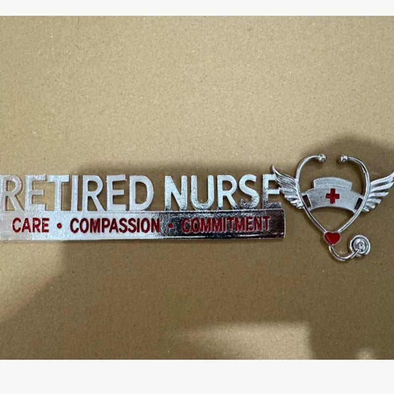 🎉Retired Nurse Metal Car Emblem❤️