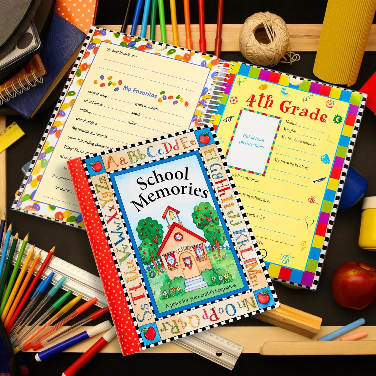 🔥Last Day: 50% OFF!🔥Deluxe School Memories Keepsake Photo Album Scrapbook