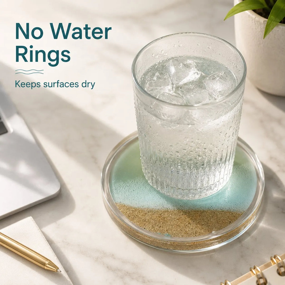 🔥Last Day 49% OFF - 🌊Layered Quicksand Liquid Coaster