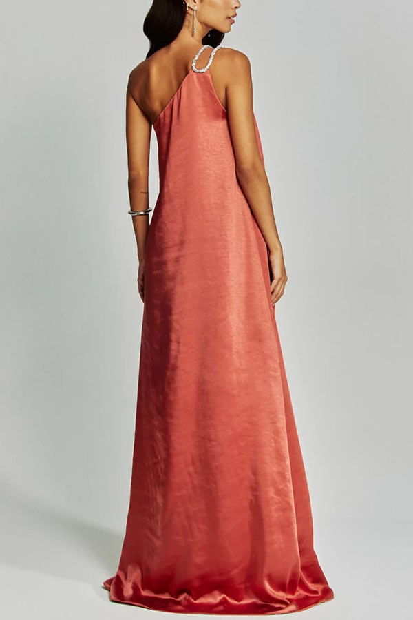 Elegant Satin Evening Gown