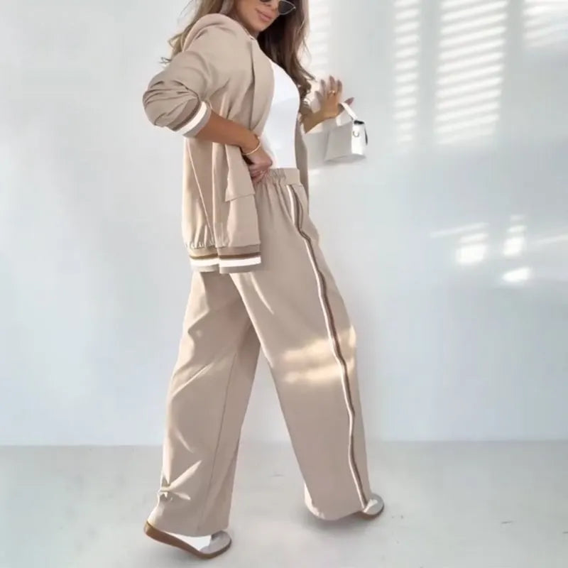 💖 Women's Casual Beige 2-Piece Set
