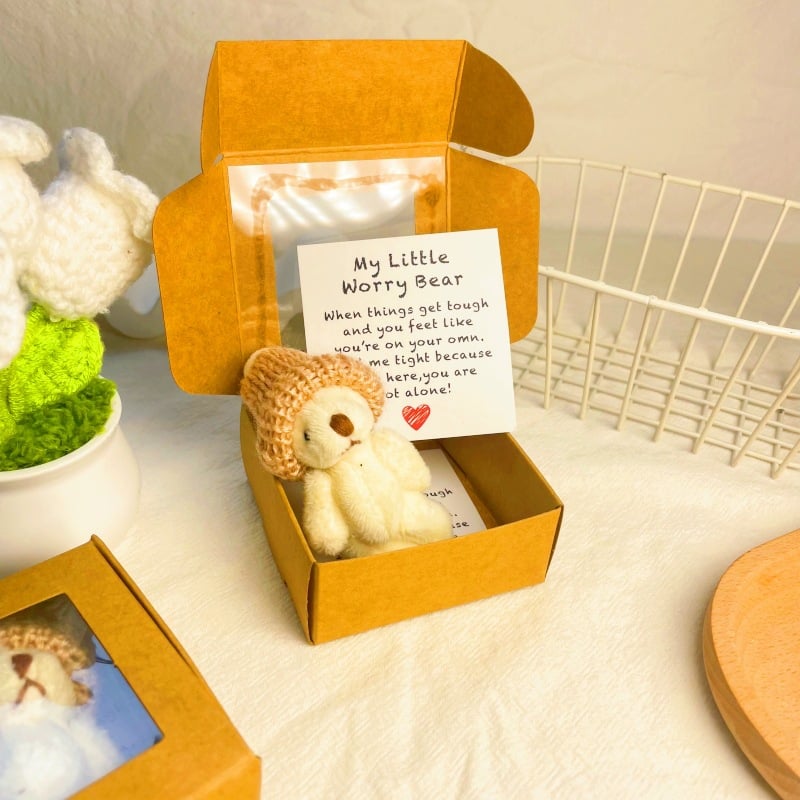 🔥Last Day: BUY 3 GET 1 FREE - 🎁Handmade Mini Plush Teddy Bear in Box