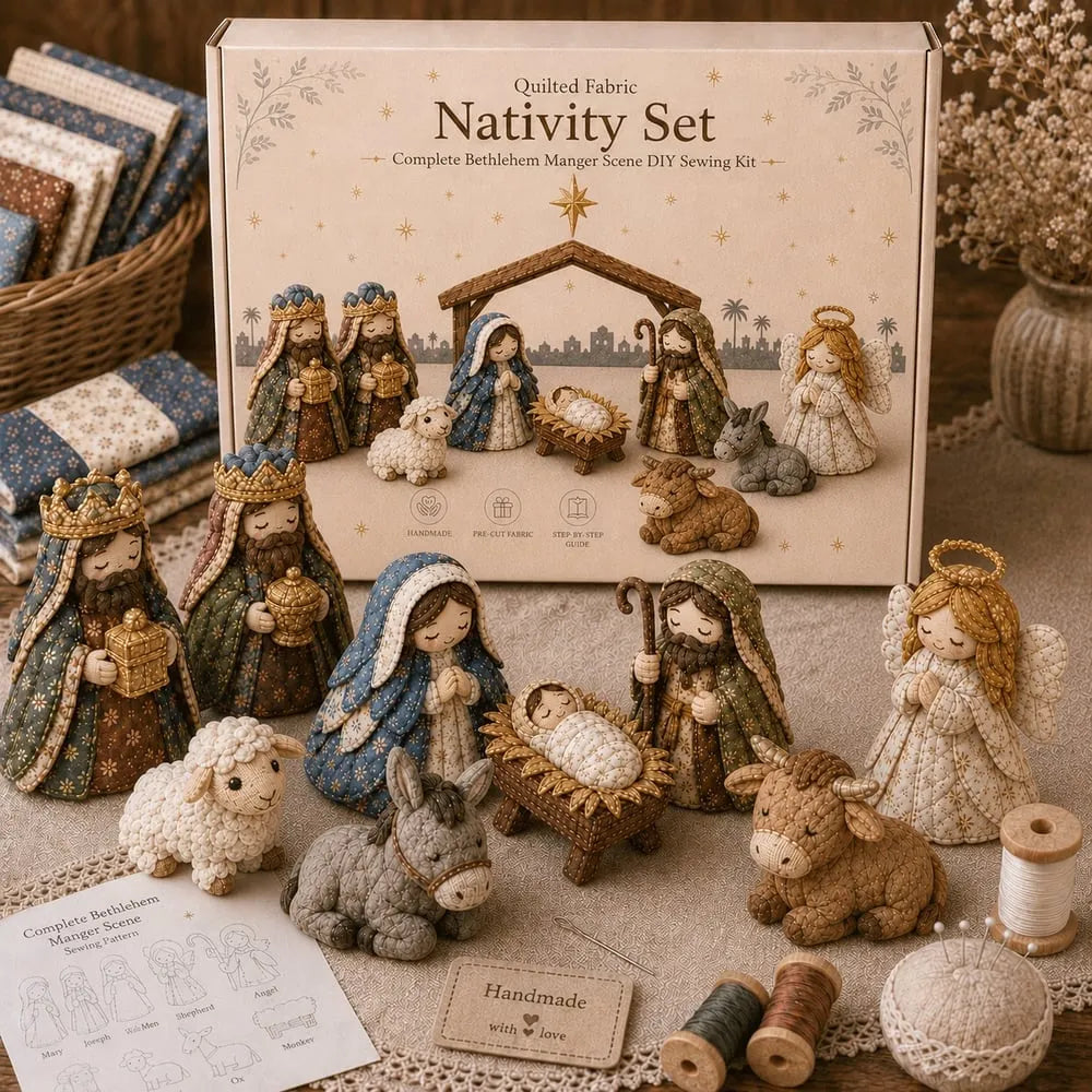 🔥HOT SALE🔥DIY Patchwork Nativity Scene Sewing Kit