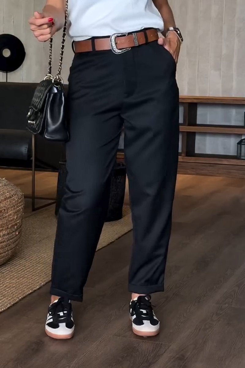 Women's Casual Striped Cropped Suit Pants (Buy 2 Free Shipping)