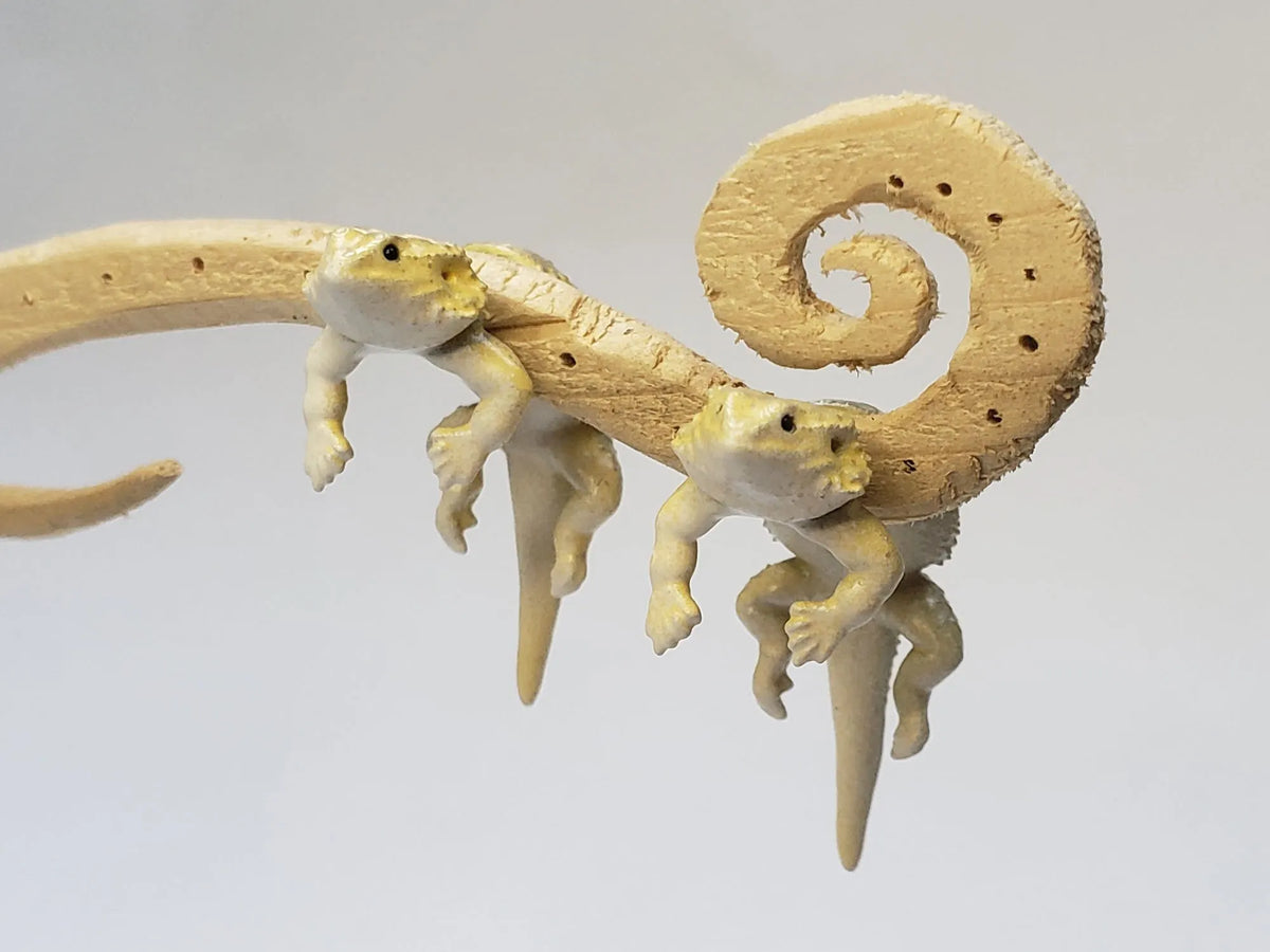 Hand Painted Bearded Dragon Earrings