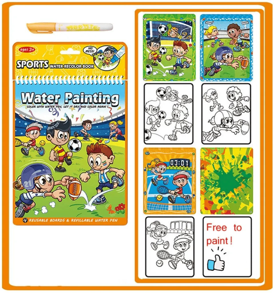 🔥Last 4 hours Sale: Save 50%- Reusable Magic Water Doodle Book