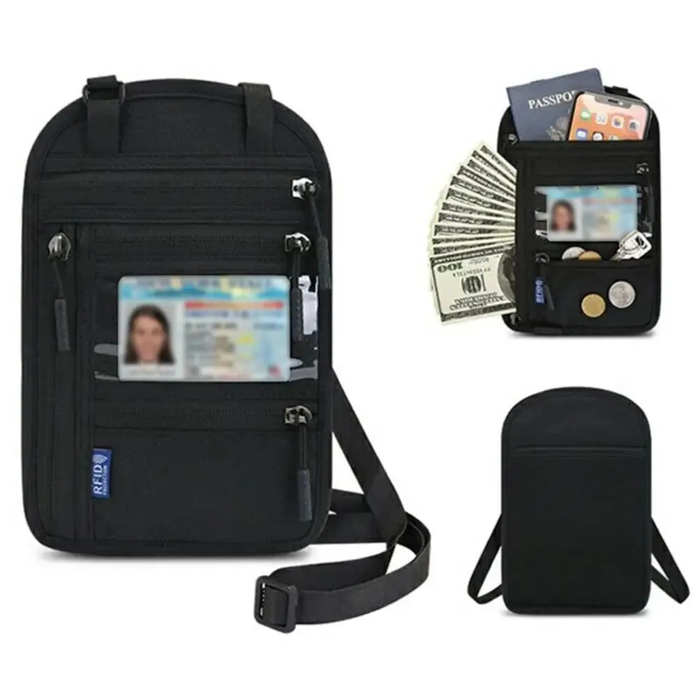 🔥HOT SALE🔥RFID Travel Neck Wallet Pouch