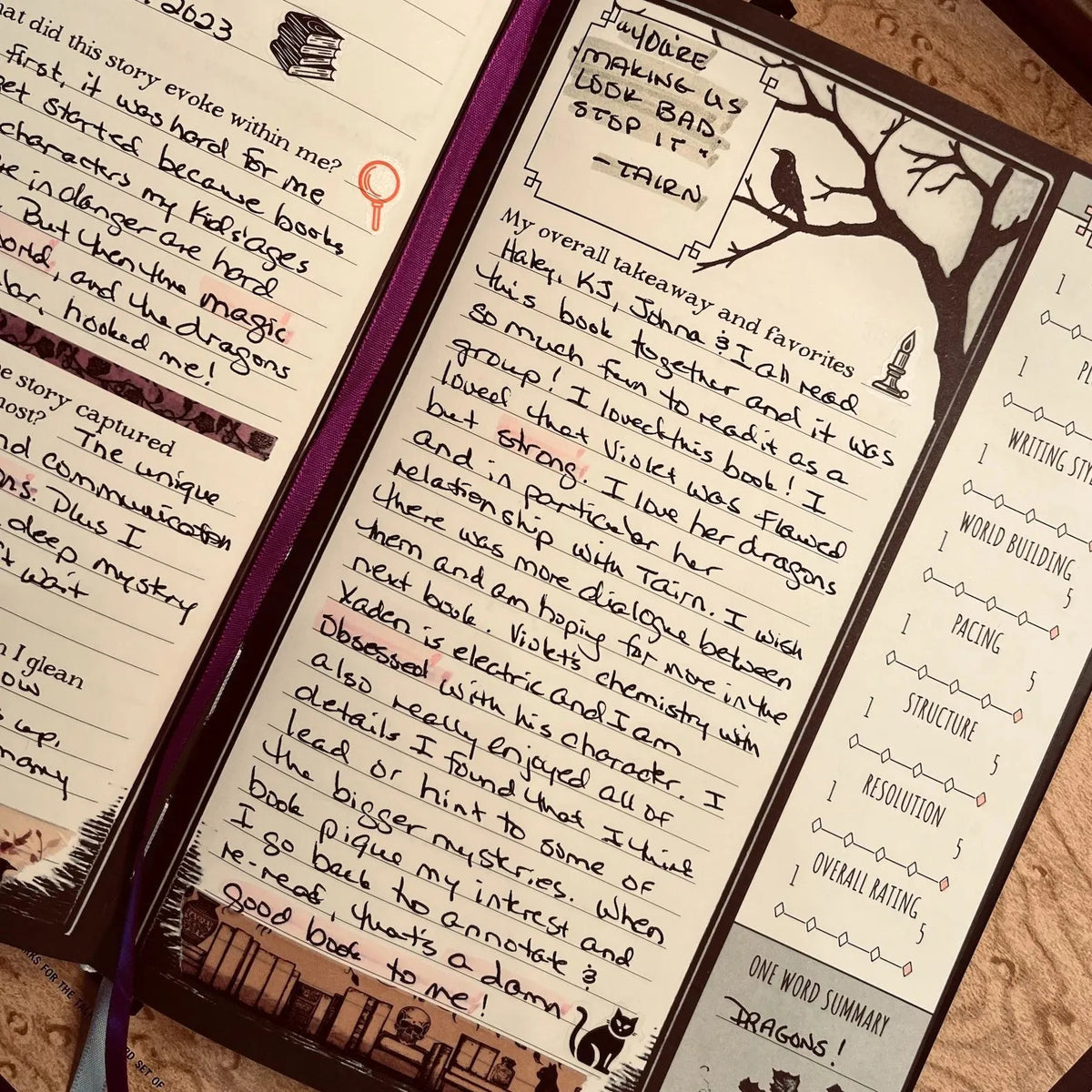 🔥Last Day 49% OFF - 📖The Essential Reading Journal: Waiting for the Night Edition(📚Hardcover & Durability Line)