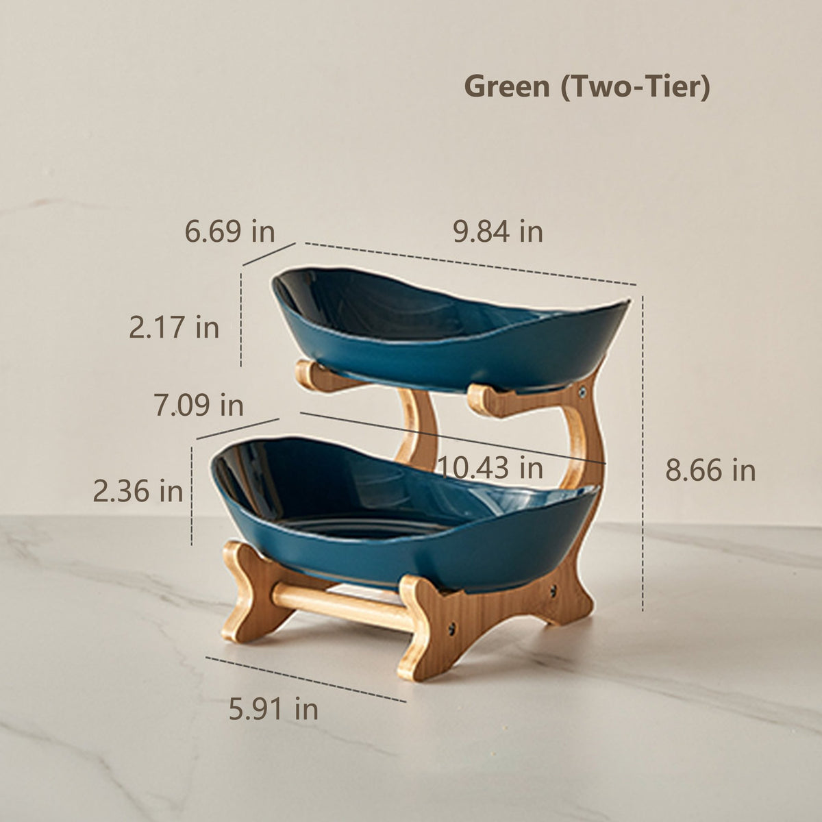 🍓2-Tier / 3-Tier Fruit Basket, Countertop Fruit Bowl (Includes Stand)