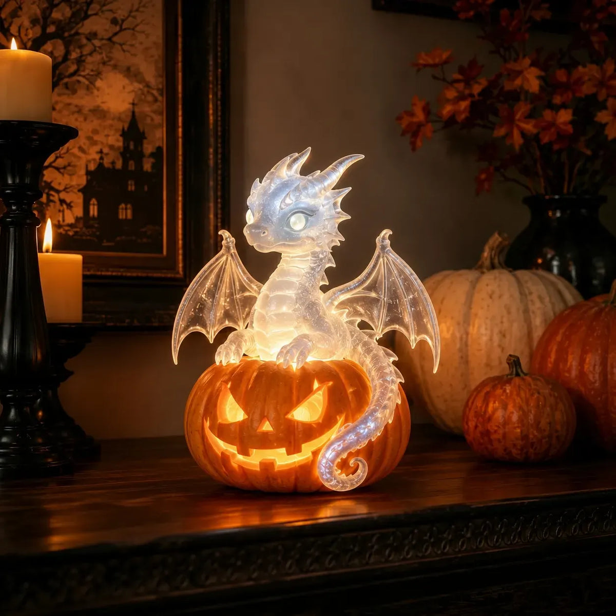 🎃 Halloween Pumpkin-Shaped LED Collectible Series