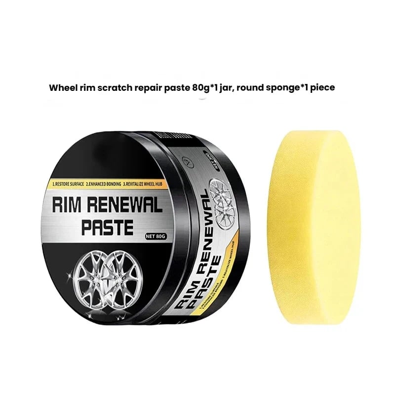 🎉🔥 Rim Renewal Paste — Restore, Polish & Protect Your Wheels Like a Pro (80g + Sponge)