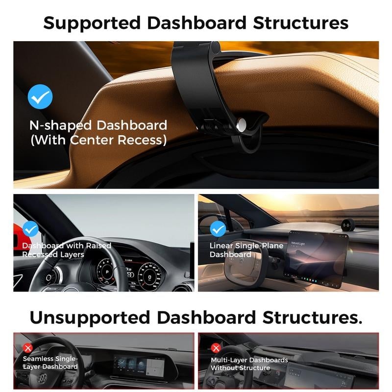 🔥HOT SALE🔥Adjustable Magnetic Car Phone Mount Clip