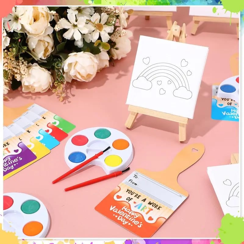 🎉Mini Watercolor Paint Sets For Valentines Day Gifts