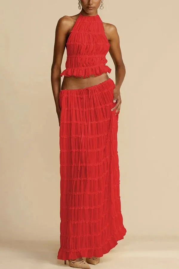 Celeste Crinkle Chiffon Set
