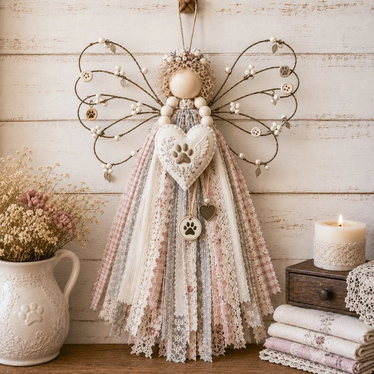🔥 HOT SALE 🔥🪽 Angel Fabric Hanging DIY Kit