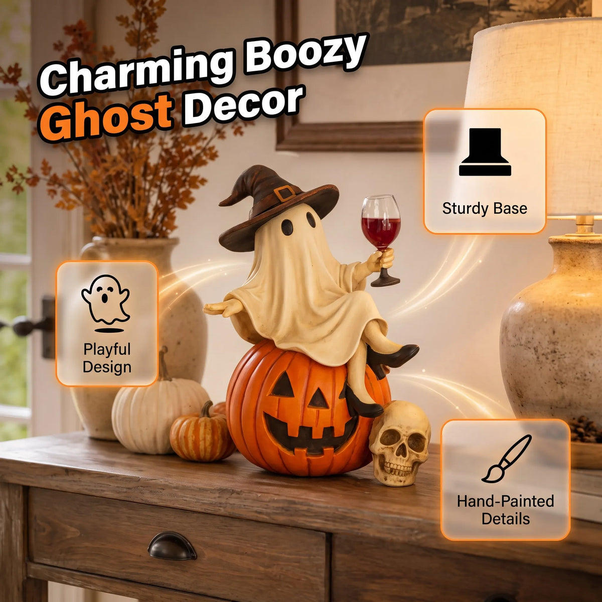🔥HOT SALE🔥👻 "Boozy Ghost" Halloween Decoration
