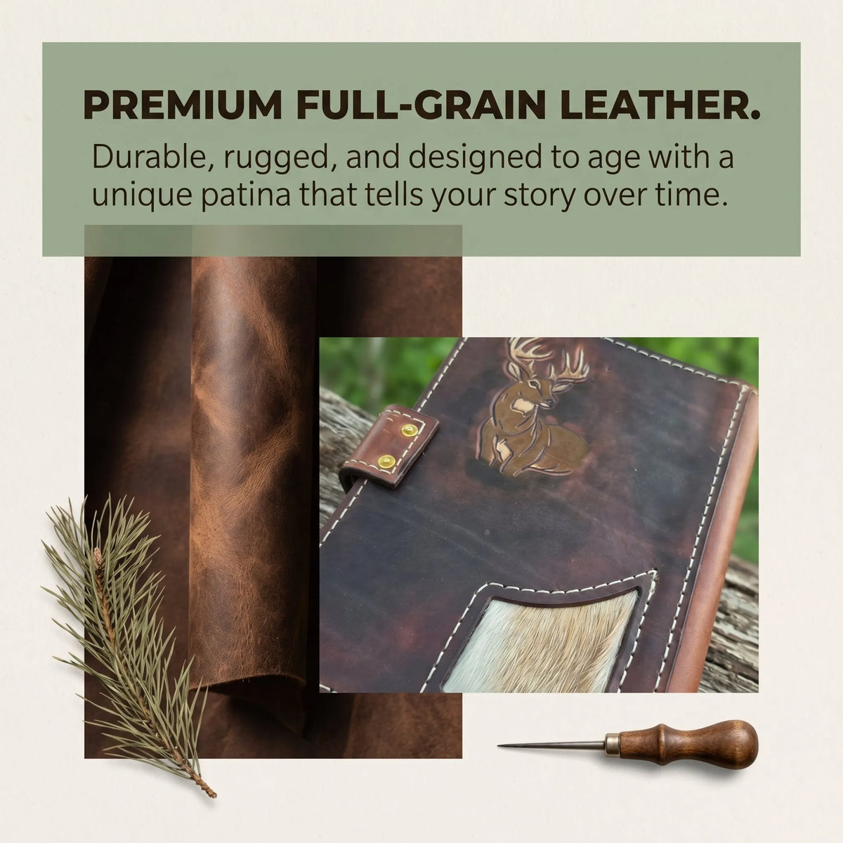 🔥Last Day 49% OFF - ✝️📚Handcrafted Leather Bible & Book Covers