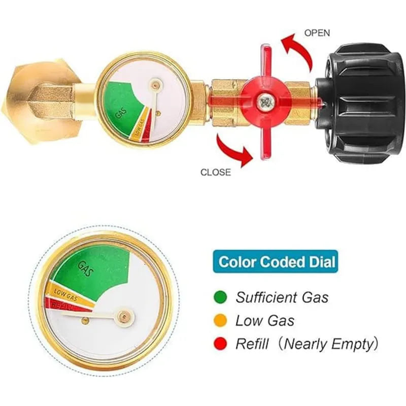 🎉✨ Top-Rated Propane Refill Elbow Adapter with Tank Gauge