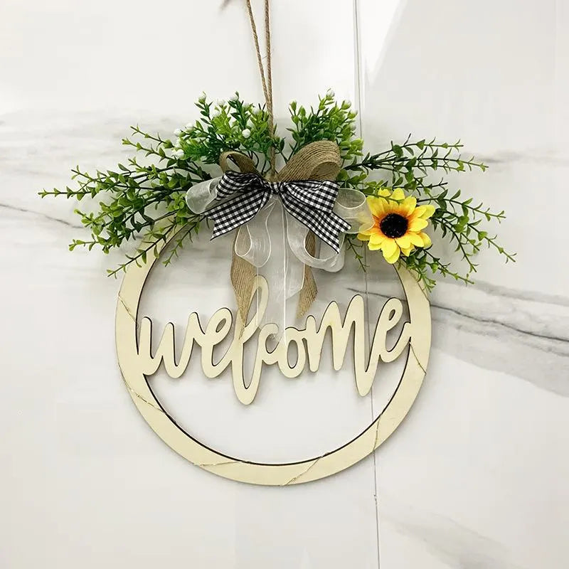 "Welcome" and "Hello" wreath--Midsummer Night💐💐