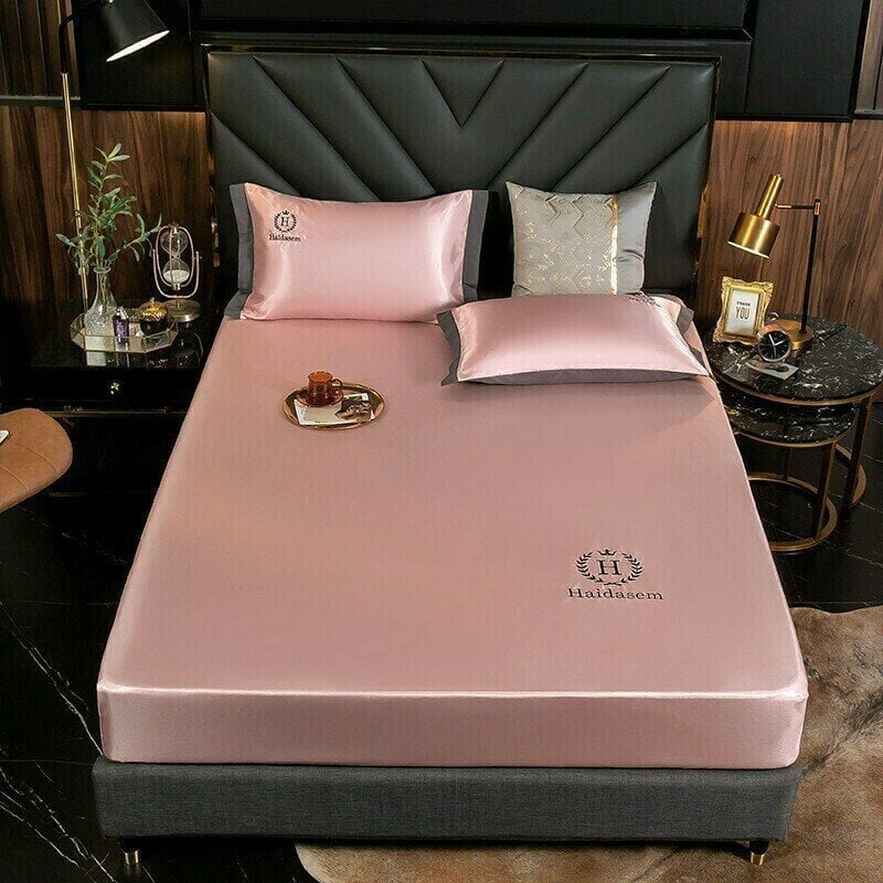 🎁Summer Promotion-Free Pillowcase & 49% OFF🎁-Ice Silk Bed Sheet