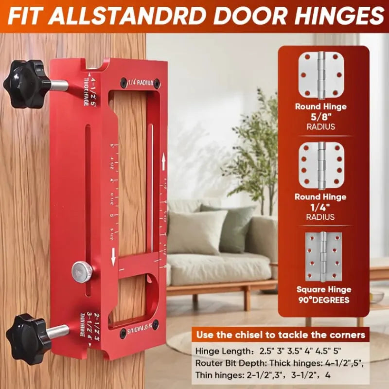 🎉Adjustable Door Hinge Mortise Jig Kit