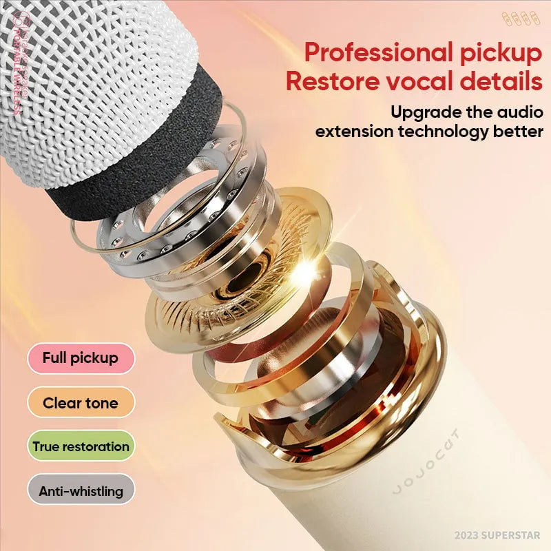 ✨[Official Brand Store]Portable Bluetooth Speaker with Wireless Microphone(🔥Limited Time Discount)