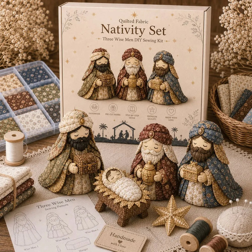 🔥HOT SALE🔥DIY Patchwork Nativity Scene Sewing Kit