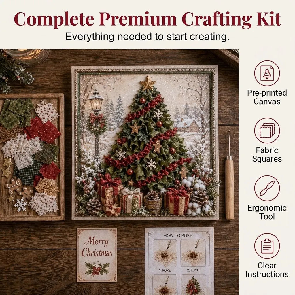 🔥HOT SALE🔥🎀 3D Fabric Art Puzzle Kit