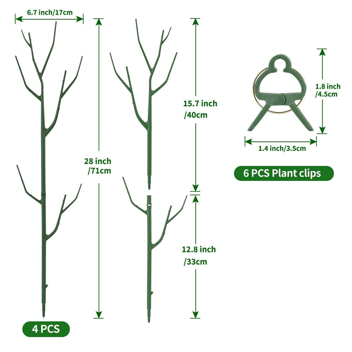 🎉🌱 Adjustable Climbing Plant Stakes – Natural‐Look, Tool‐Free Support for Indoor & Outdoor Vertical Growth