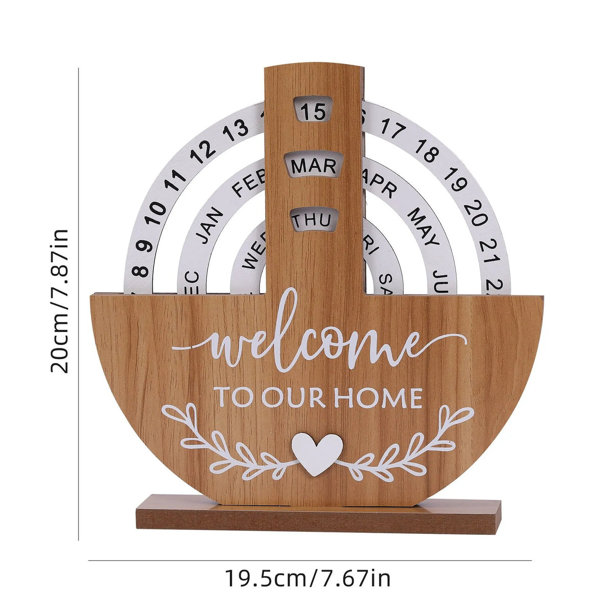 🔥LAST DAY 50% OFF - New Year Wooden Creative Manual Rotating Calendar