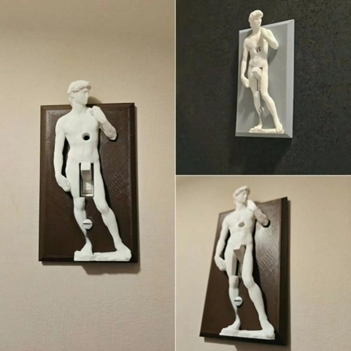 Funny Light Switch Cover - David Sculpture Switch Plate, Exquisite Humor