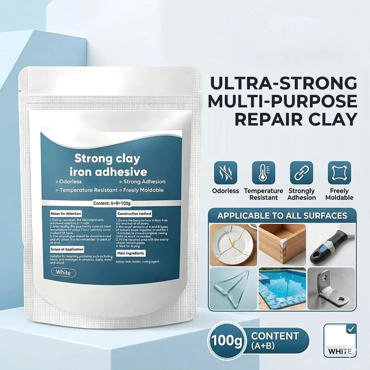 🔥 HOT SALE 🔥GET 49% OFF NOW🔥 Waterproof Heat-Resistant Epoxy Putty Repair Kit