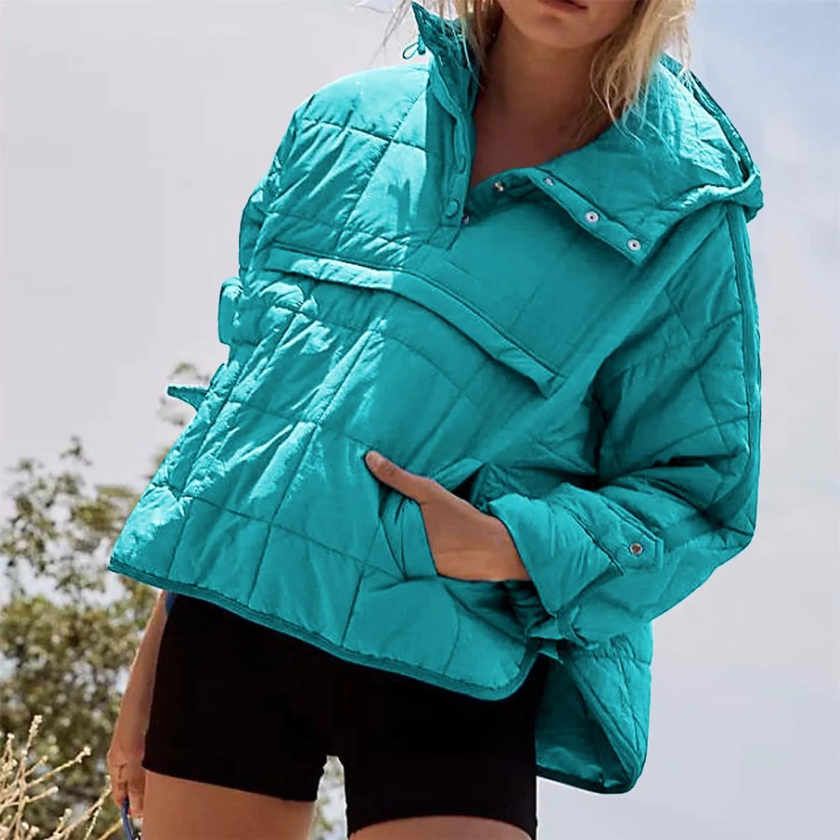 Oversized Quilted Puffer Jacket