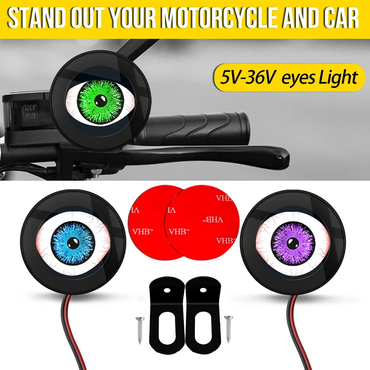Programmable Devil Eyes Light for Bike & Car & Truck