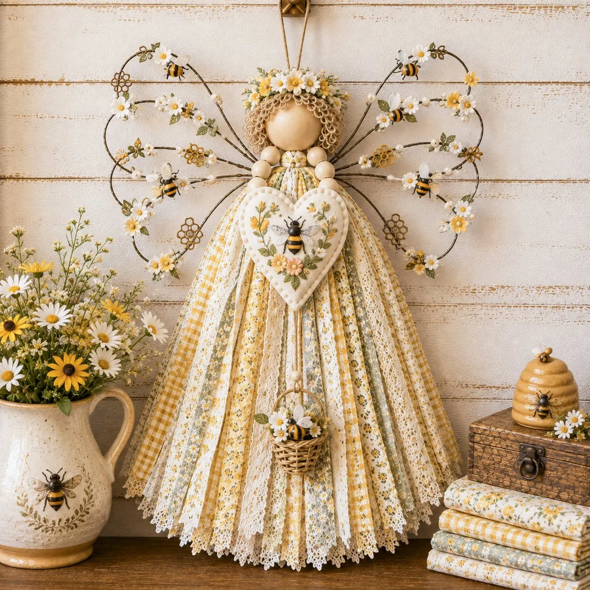 🔥 HOT SALE 🔥🪽 Angel Fabric Hanging DIY Kit