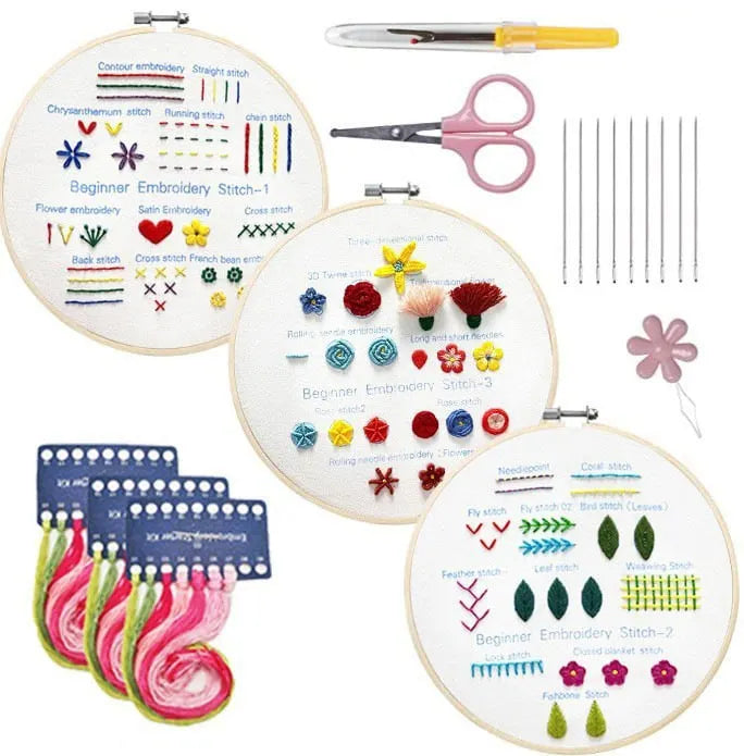 💕Beginner Friendly- Embroidery Stitches Practice Kit