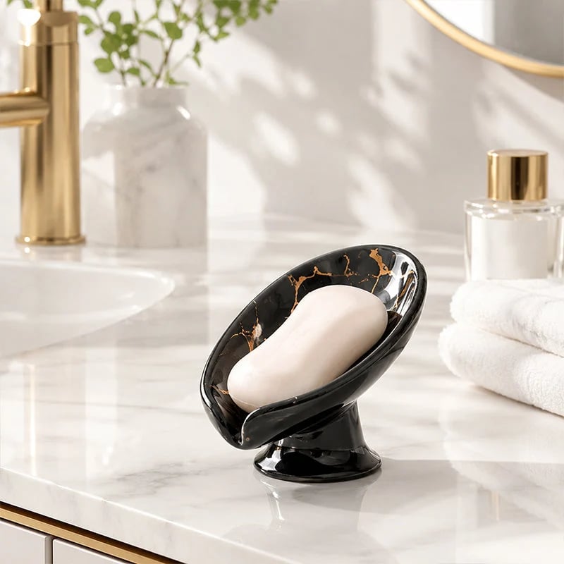 🎉Ceramic Self-Draining Leaf Soap Dish