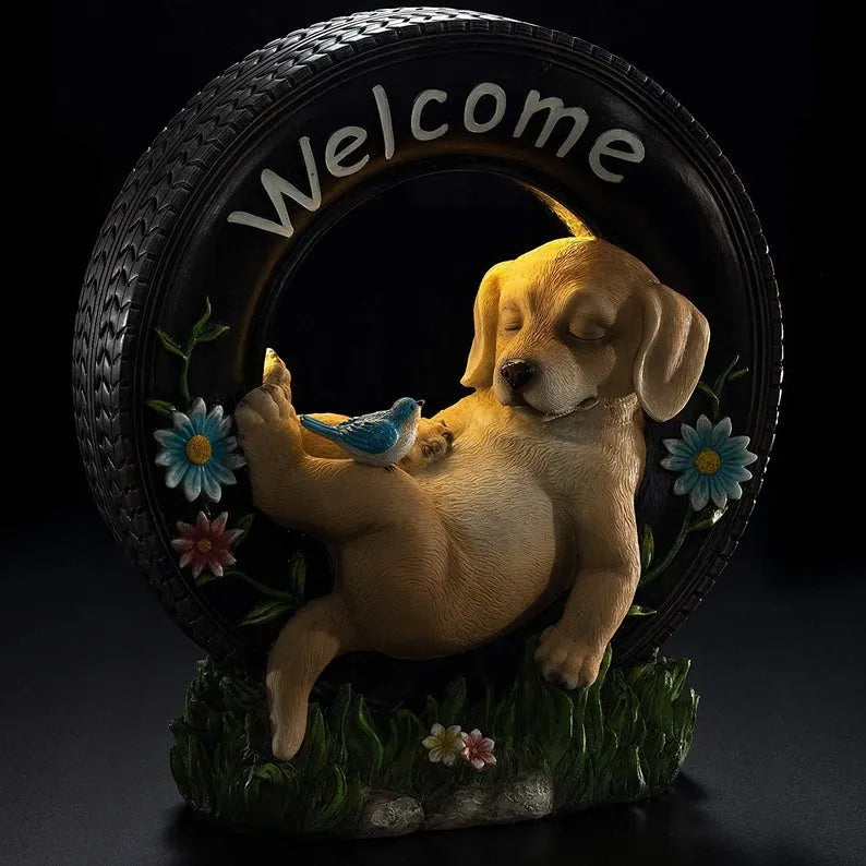Solar Puppy Garden Decoration